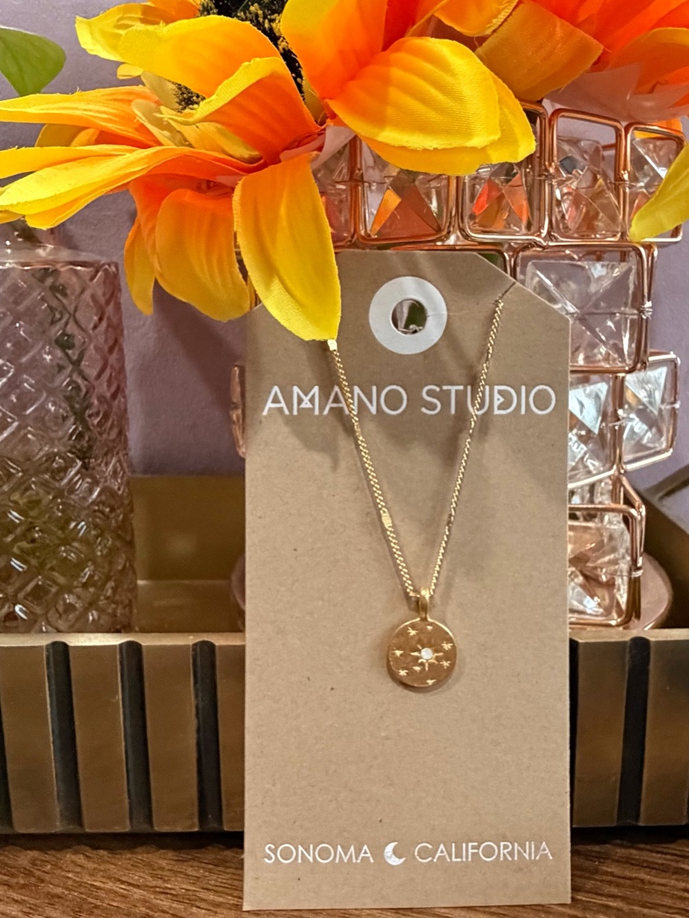 Amano Studio Estrella Necklace Gold Celestial Opal Star Pendant Sonoma CA